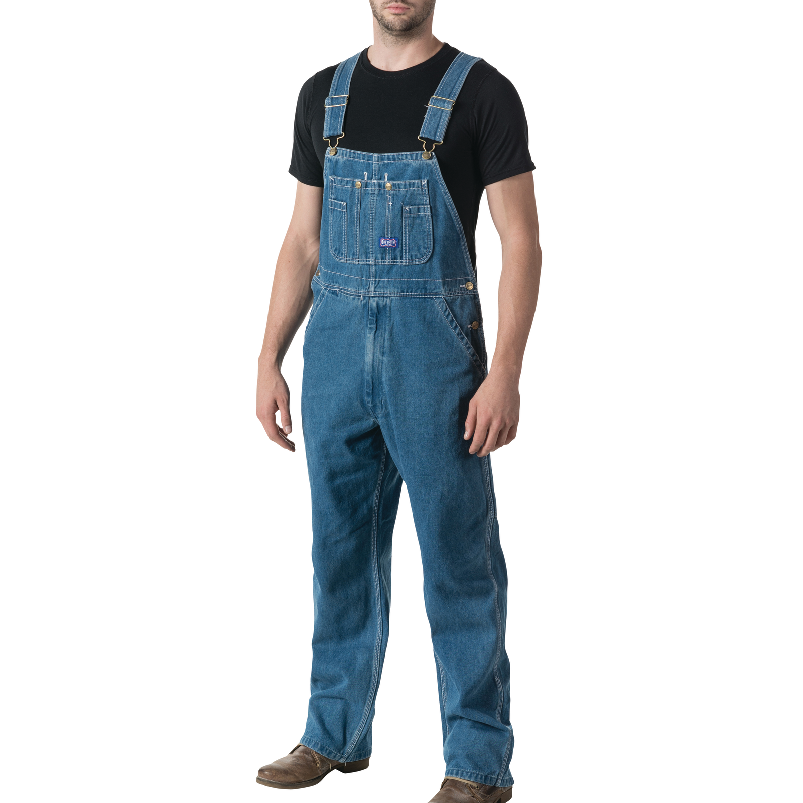 Men's Big Smith® Stonewashed Denim Bib Overalls | Liberty®