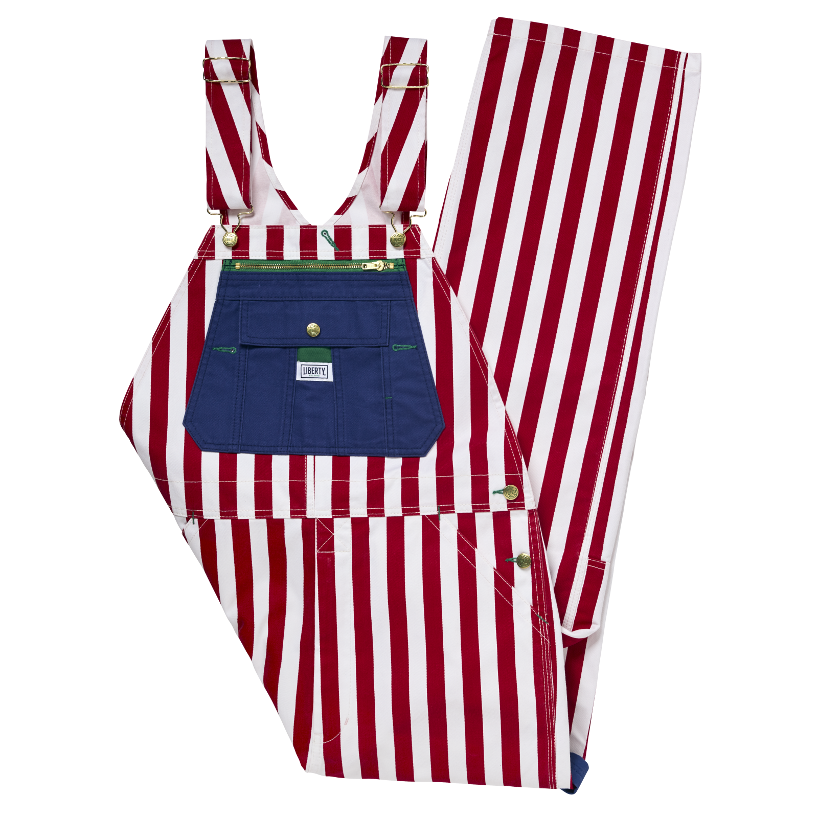 Liberty Men's American Flag Bib Overalls